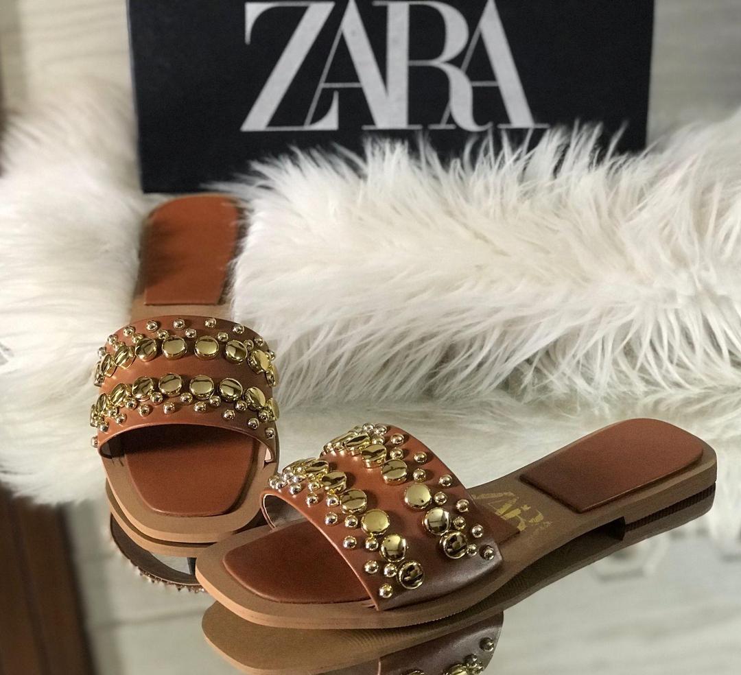 Beige Synthetic Leather Women's Fancy Flats