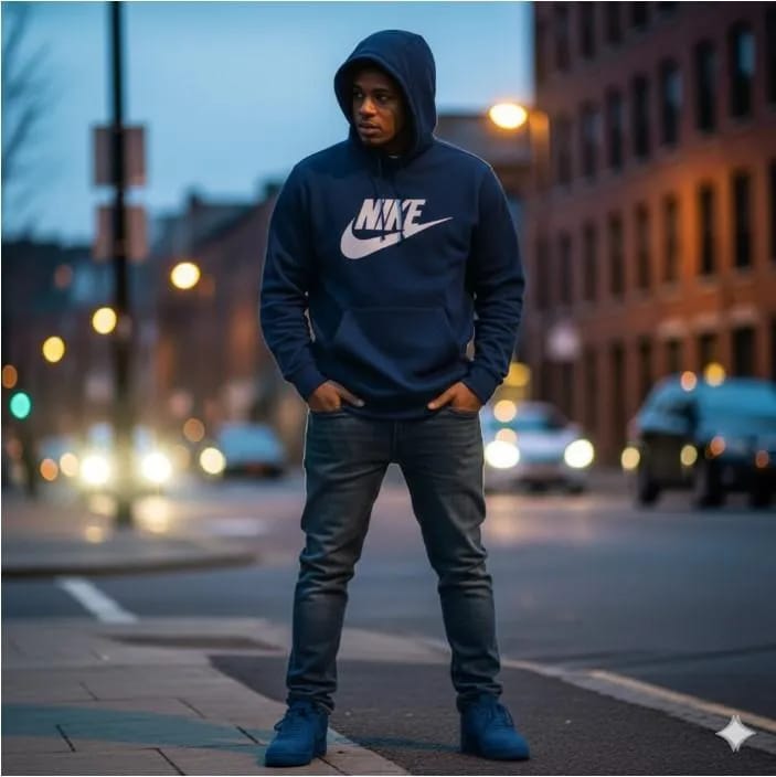 Stylish Men’s Fleece Printed Hoodie for Winter – Soft & Warm (1 Pc)