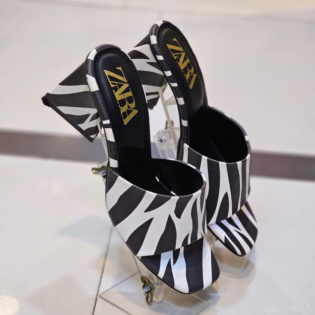 ZARA Women’s Premium Multicolor Heels – Elegant, Chic & Comfortable Synthetic Leather