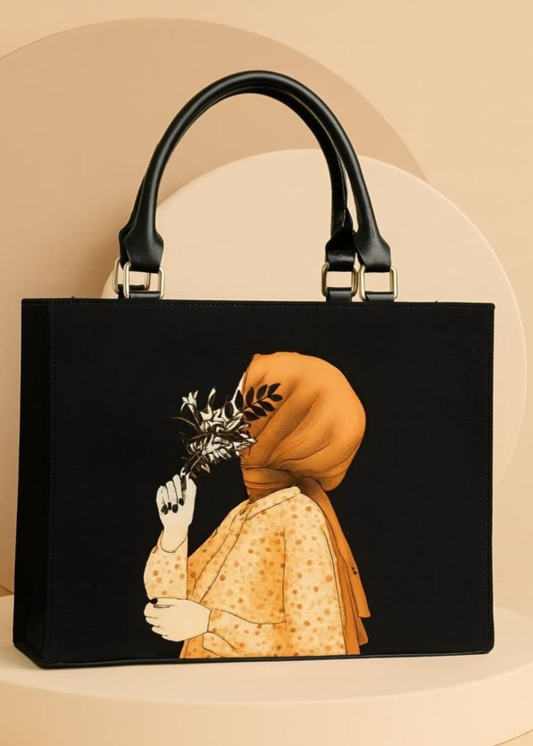 Premium Girl’s Chain Crossbody Bag – Elegant Black Texture Design | YSL-Inspired Luxury Handbag with Long Chain