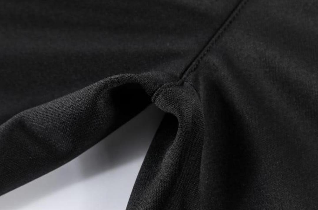 Men's Billionaire Edition Micro Interlock Printed Track Suit – Premium Comfort in Black